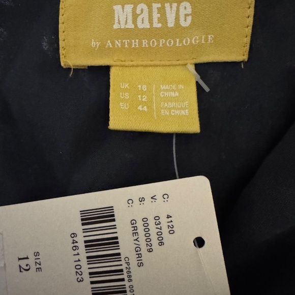 Anthropologie Maeve Silver Sequin Midi Skirt-12-NWT - Picture 7 of 9